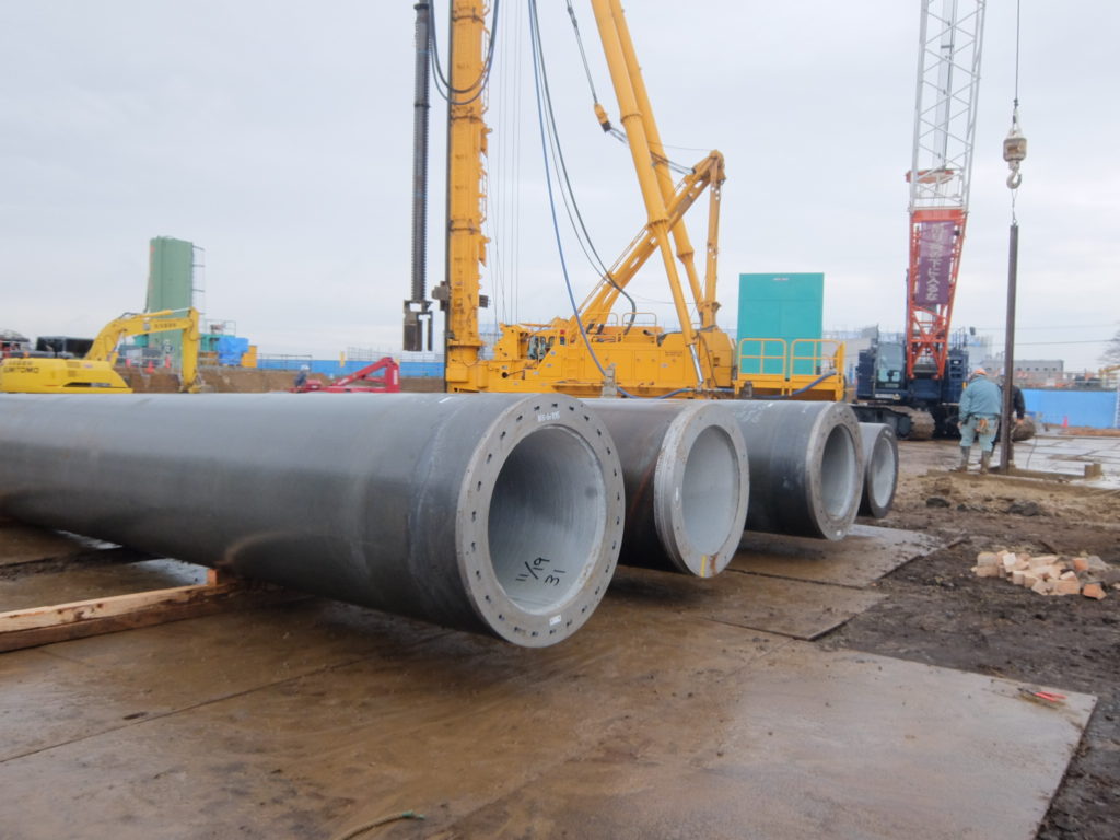 ④工場棟建築工事状況（12月中旬）